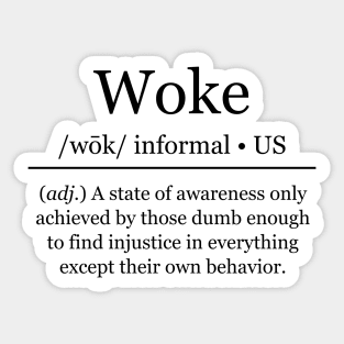 Woke Definition Sticker